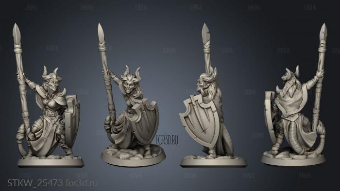 daemonkin female stl model for CNC