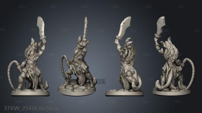 daemonkin male stl model for CNC