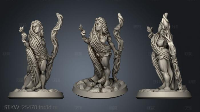 druid female stl model for CNC