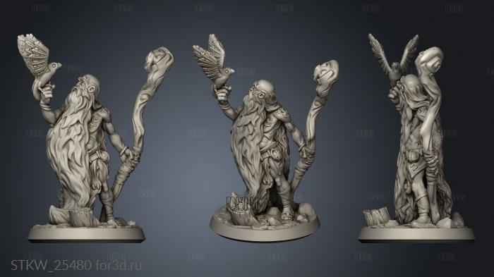 druid male stl model for CNC