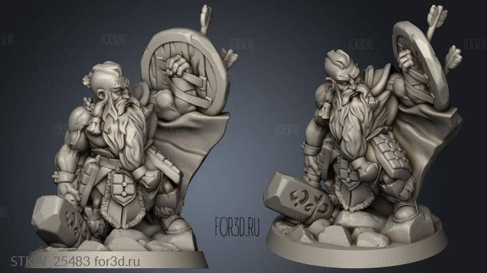 dwarf male stl model for CNC