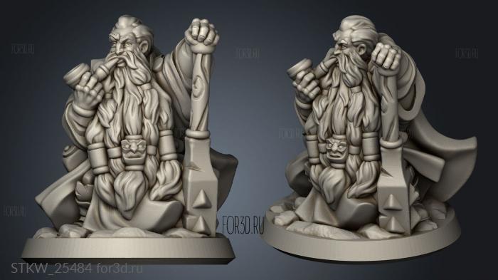 dwarf male stl model for CNC