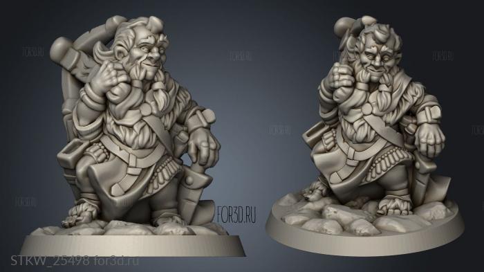 halfling male stl model for CNC