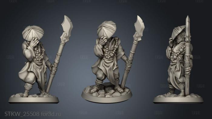 monk male 3d stl модель для ЧПУ