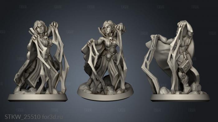 necromancer female 3d stl модель для ЧПУ