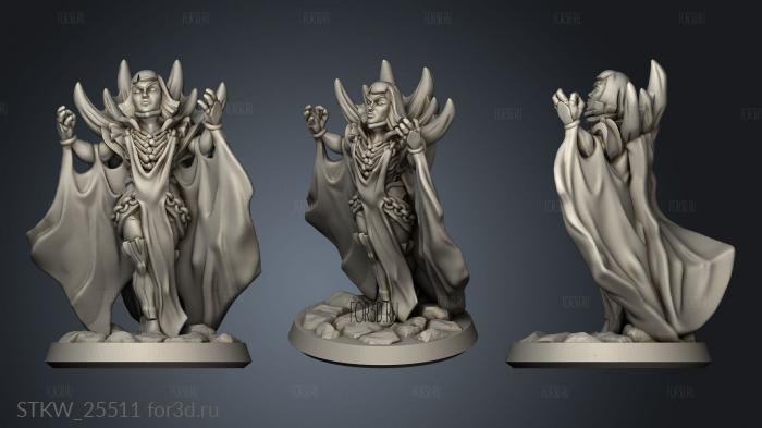 necromancer female 3d stl модель для ЧПУ