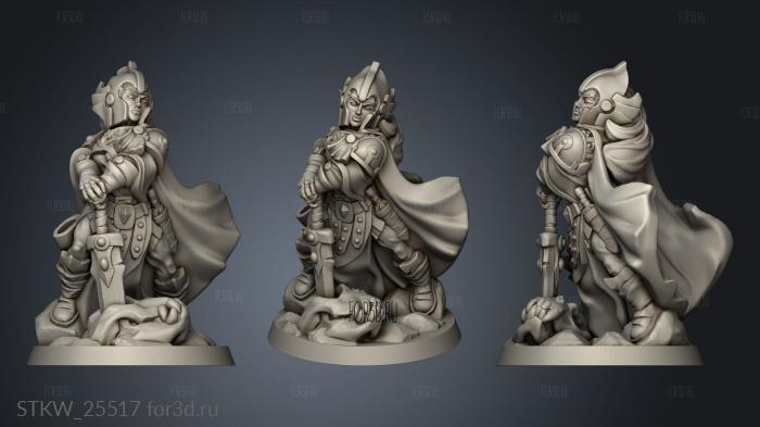 paladin female 3d stl модель для ЧПУ