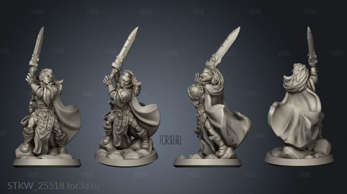 paladin female 3d stl модель для ЧПУ