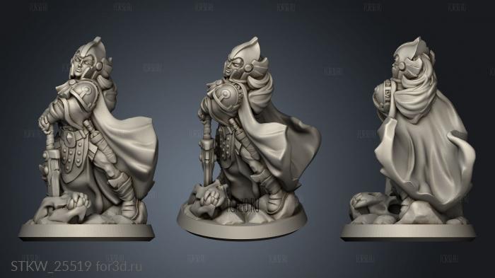 paladin female 3d stl модель для ЧПУ