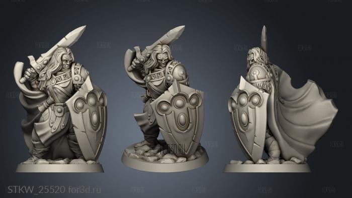 paladin male 3d stl модель для ЧПУ