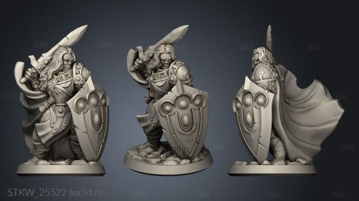 paladin male 3d stl модель для ЧПУ