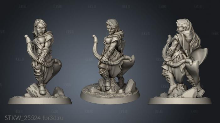 ranger female stl model for CNC