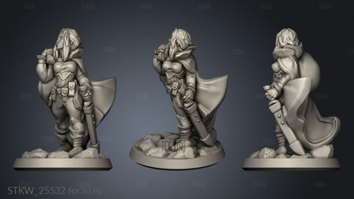 thief female stl model for CNC