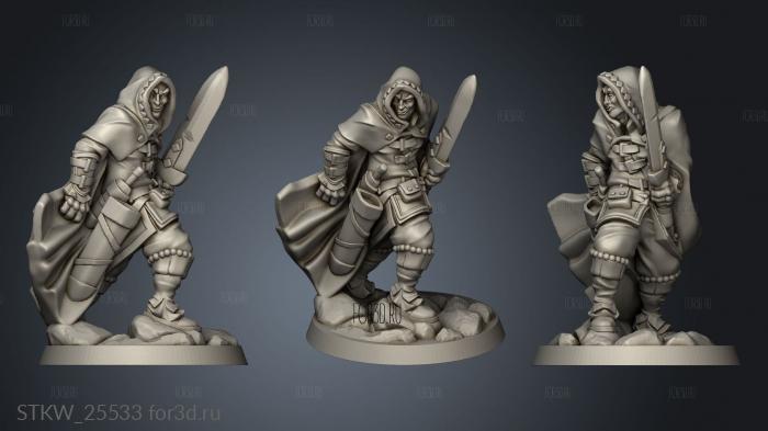 thief male 3d stl модель для ЧПУ