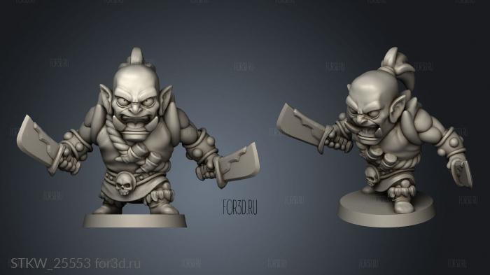 Orc Goblin Knf stl model for CNC