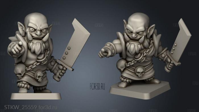 Orc Goblin Sword stl model for CNC