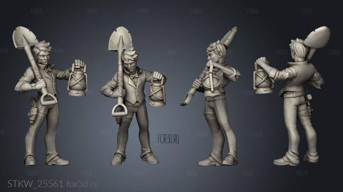 Arcane Explorers Arthur stl model for CNC