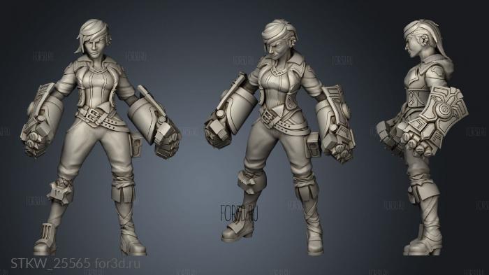 Arcane Jinx atlas gauntlets stl model for CNC