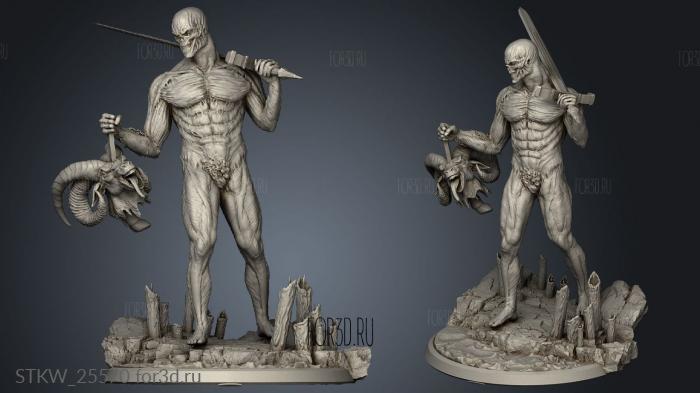 Knights xuthal messenger from underworld stl model for CNC