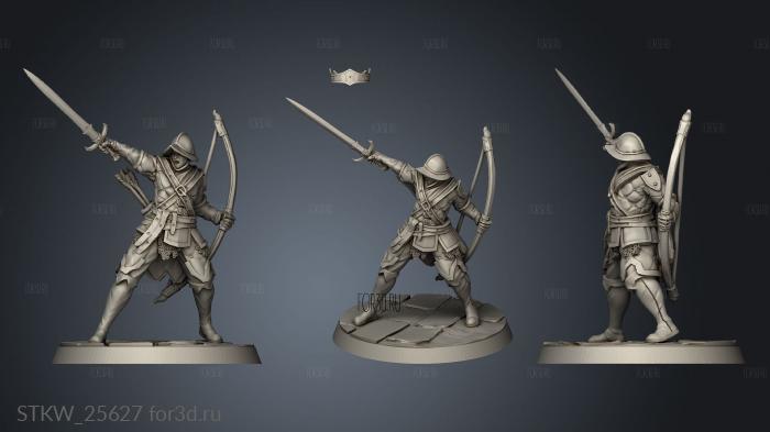 Archers the Realm Troop stl model for CNC