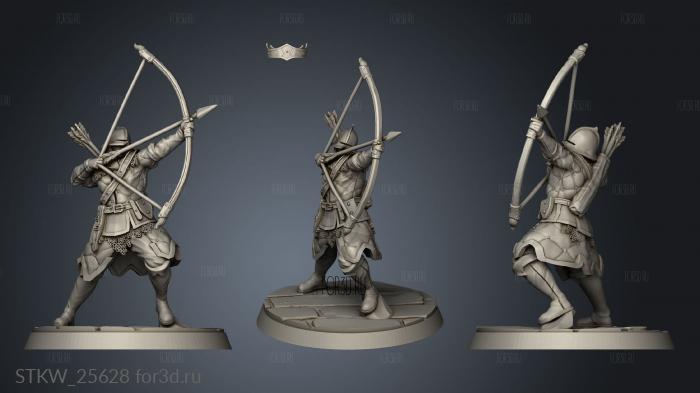 Archers the Realm Troop stl model for CNC