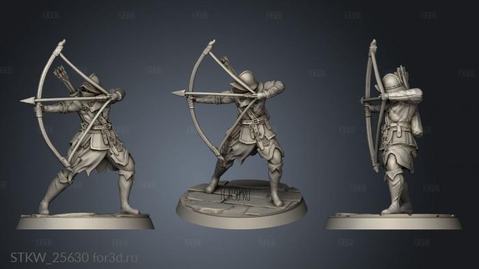 Archers the Realm Troop stl model for CNC