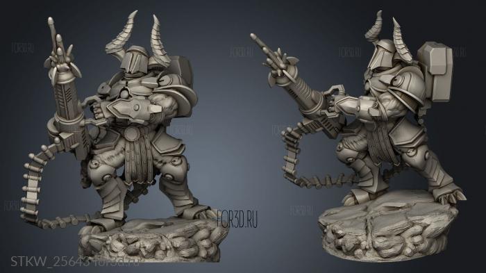 ARCHVI Heavy Infantry effect stl model for CNC