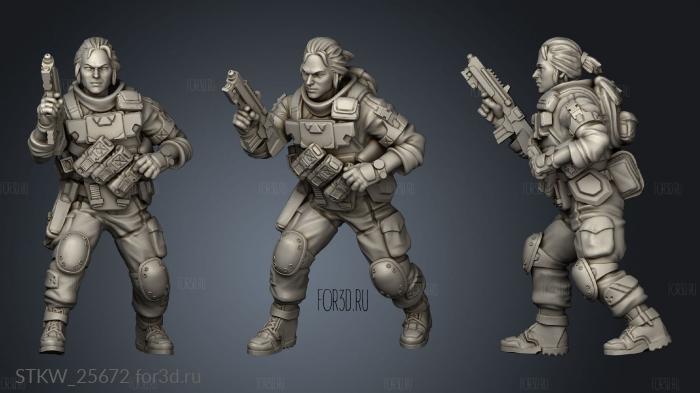 arsenal troopers stl model for CNC