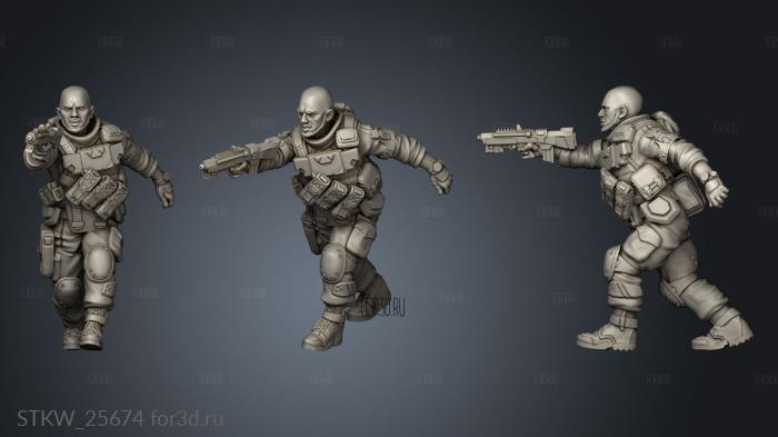 arsenal troopers stl model for CNC