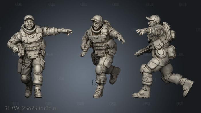 arsenal troopers stl model for CNC