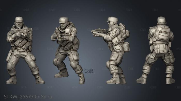 arsenal troopers set stl model for CNC