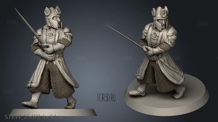 Arthur Baroni isildur from the lord stl model for CNC