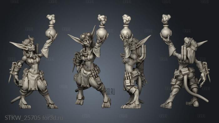 Artificers Alchemists Female Alchemist stl model for CNC