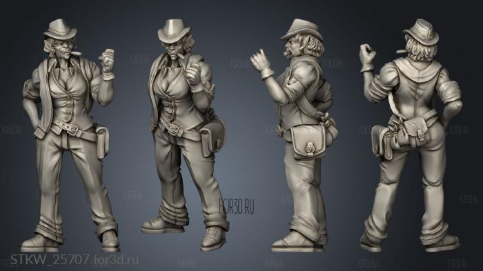 Orc Female Artillerist 3d stl модель для ЧПУ