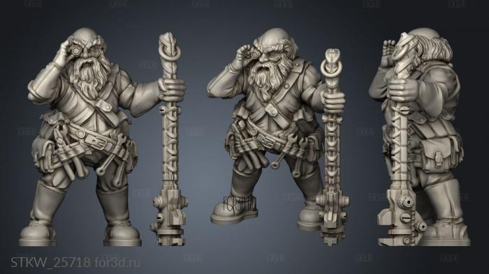 Artificers Battle Smiths Smith Male Battlesmith stl model for CNC