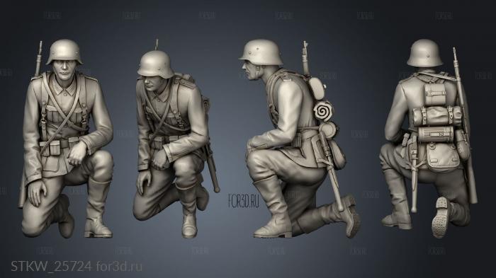 Artillerie allemande soldier stl model for CNC