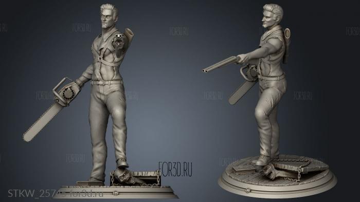 Ash Williams able stl model for CNC