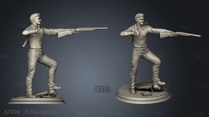 Ash Williams able Alt stl model for CNC