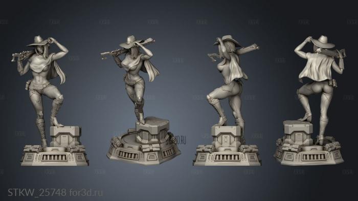 Ashe batgirl stl model for CNC