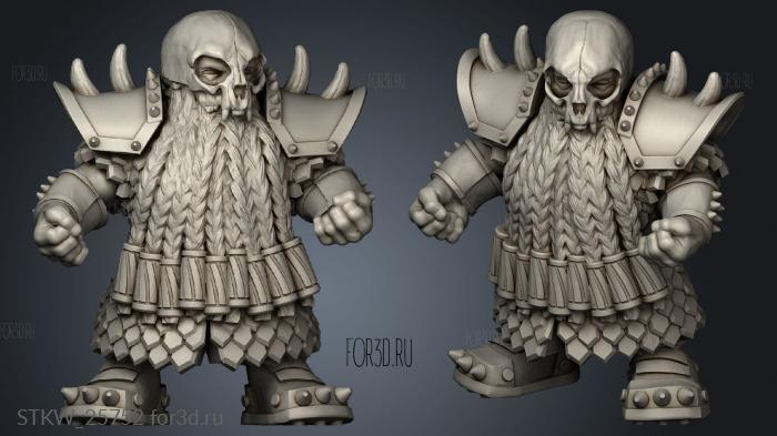 Ashes dwarf stl model for CNC