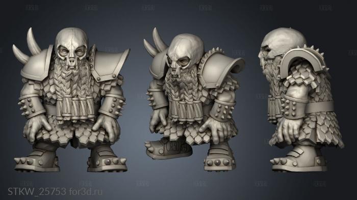 Ashes dwarf stl model for CNC