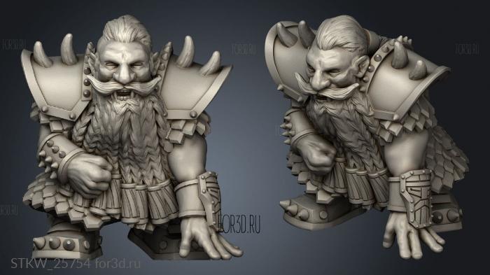 Ashes dwarf stl model for CNC