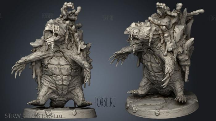 Aspects Terra Magma Turtle stl model for CNC