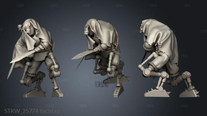 Assassin stl model for CNC