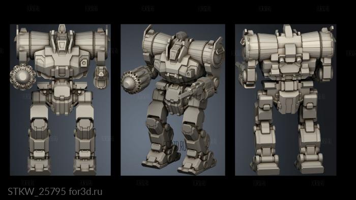 Assault Mechs Zeus Only stl model for CNC