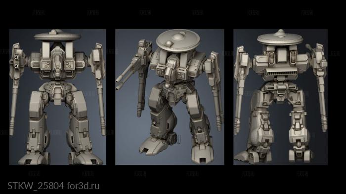 Heavy Mechs Rifleman Perfect Edition Destroid Defender stl model for CNC