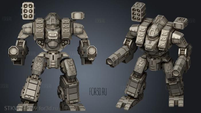 Heavy Mechs Warhammer Thunder WHM 3d stl модель для ЧПУ