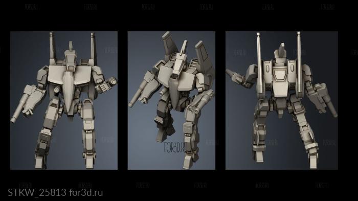 Stinger Mech stl model for CNC