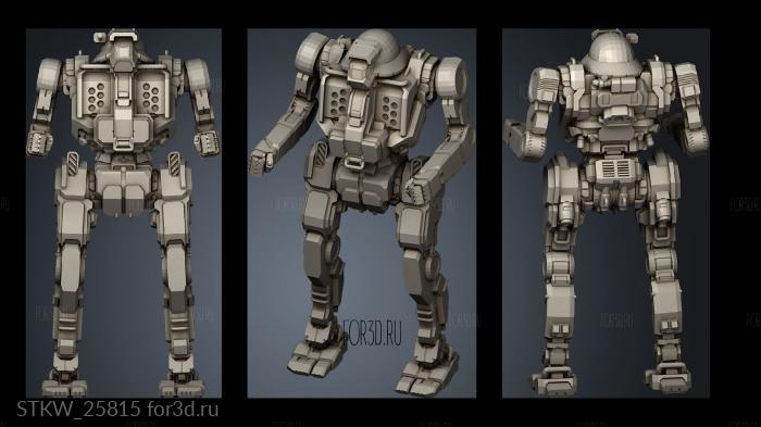 Light Mechs JAVELIN stl model for CNC