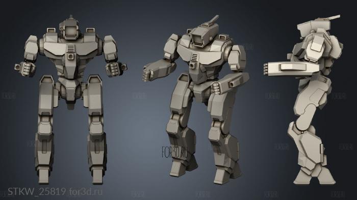 Light Mechs Stinger Cato Zilks Variants stl model for CNC